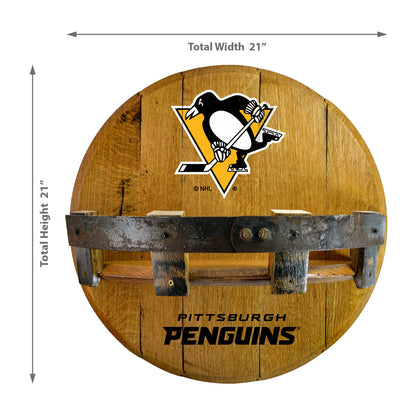 Pittsburgh Penguins whiskey barrel shelf dimensions