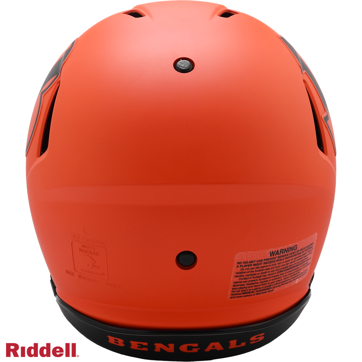 Cincinnati Bengals authentic rave full size football helmet BACK