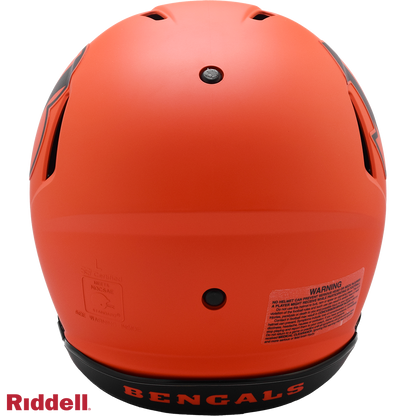 Cincinnati Bengals authentic rave full size football helmet BACK