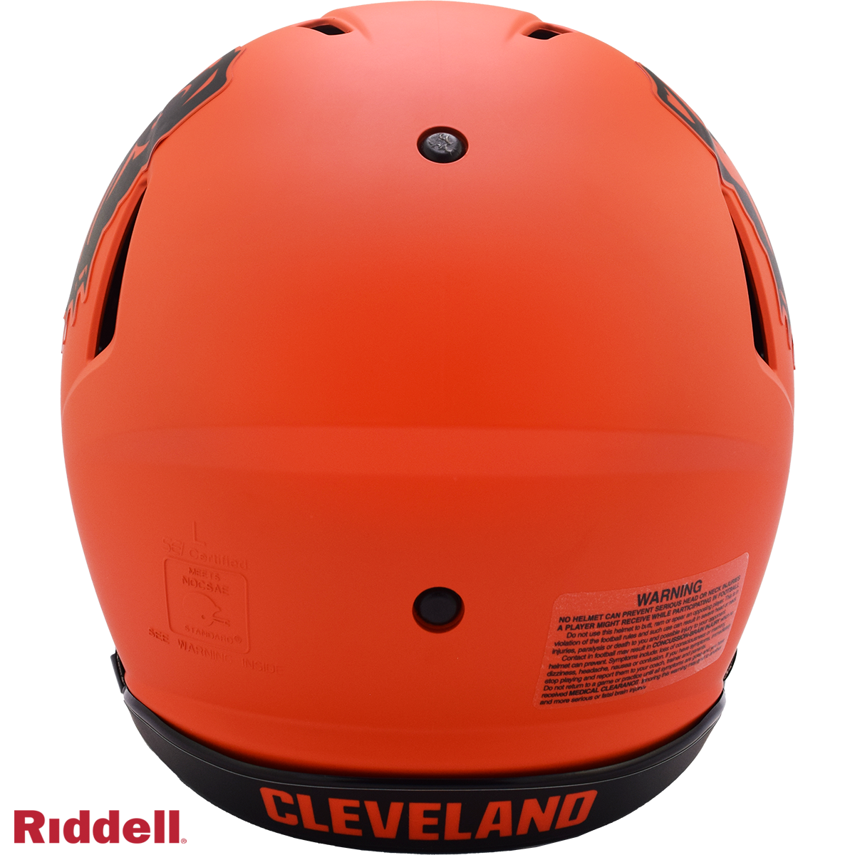 Cleveland Browns authentic rave full size football helmet BACK