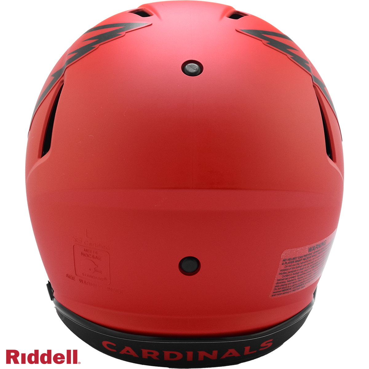 Arizona Cardinals Authentic Rave full size football helmet BACK