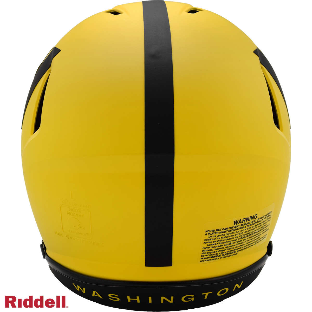 Washington Commanders authentic rave full size football helmet BACK