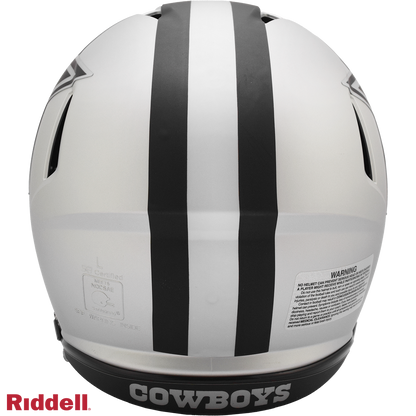 Dallas Cowboys authentic rave full size football helmet BACK