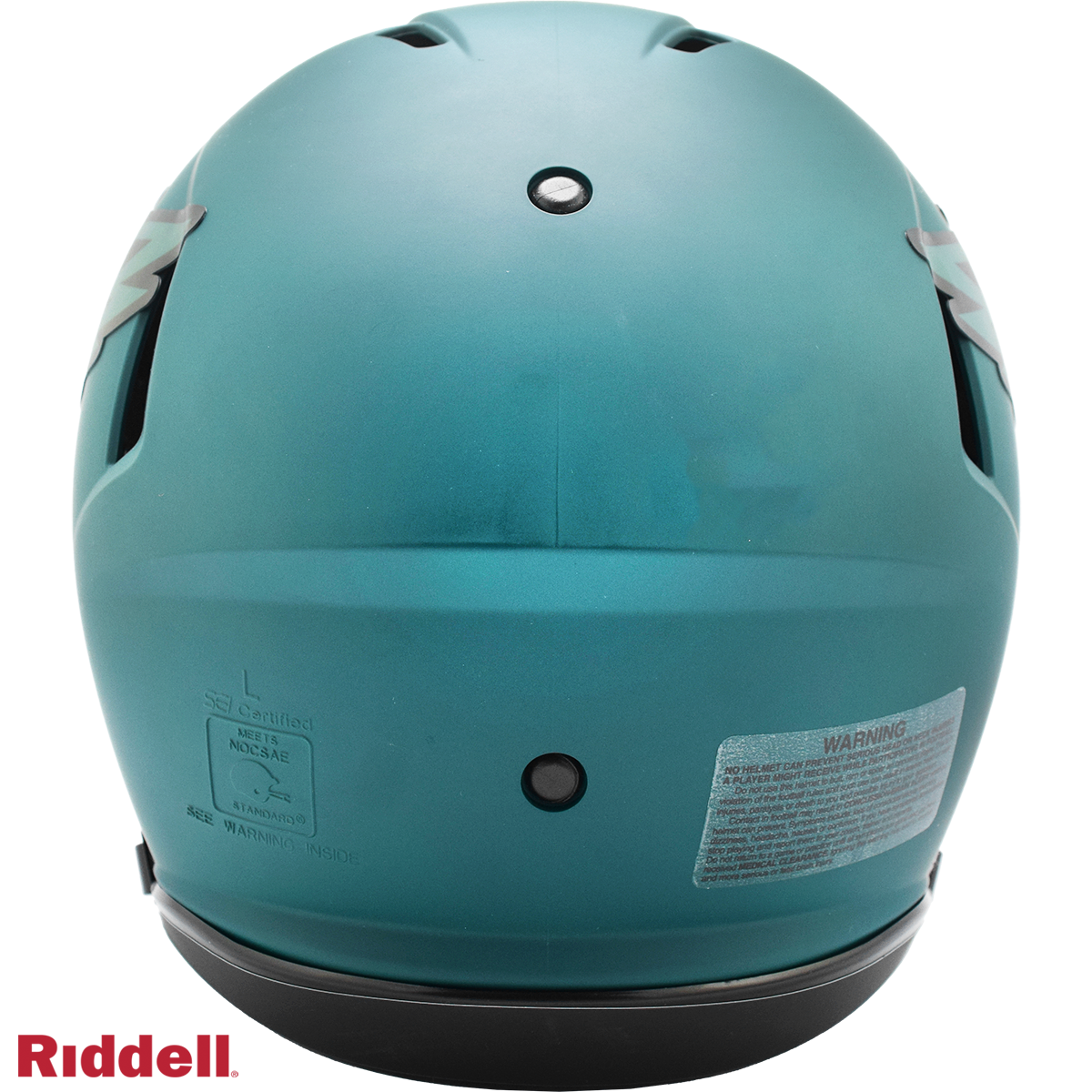 Philadelphia Eagles authentic rave full size football helmet BACK