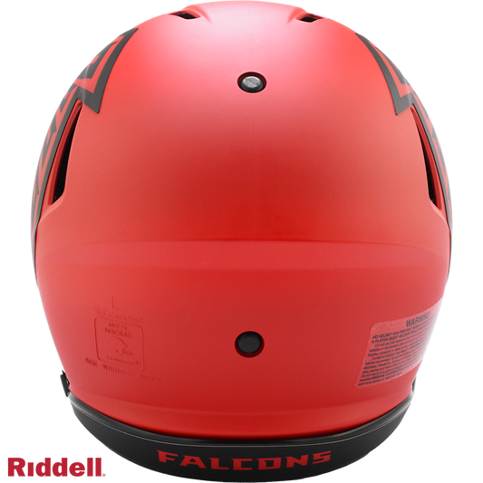 Atlanta Falcons authentic rave full size football helmet BACK