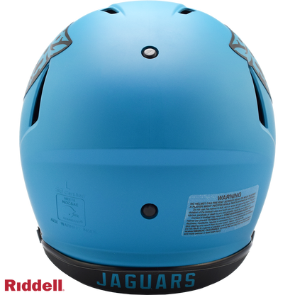 Jacksonville Jaguars authentic rave full size football helmet BACK