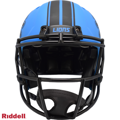 Detroit Lions authentic rave full size football helmet FRONT