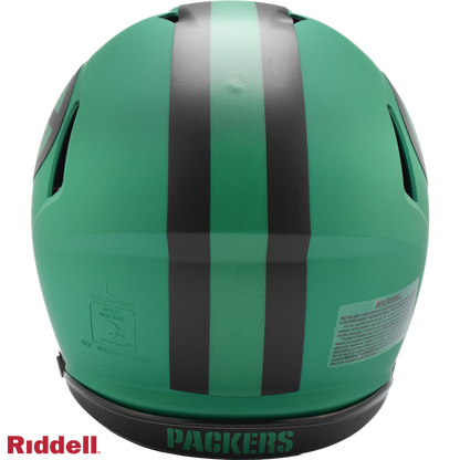 Green Bay Packers authentic rave full size football helmet BACK