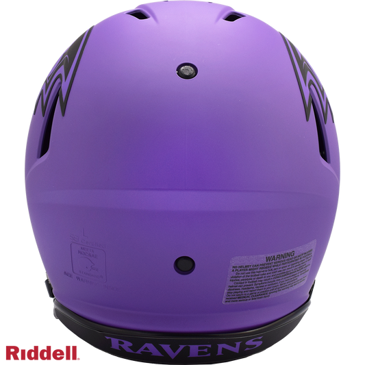 Baltimore Ravens authentic rave full size football helmet BACK