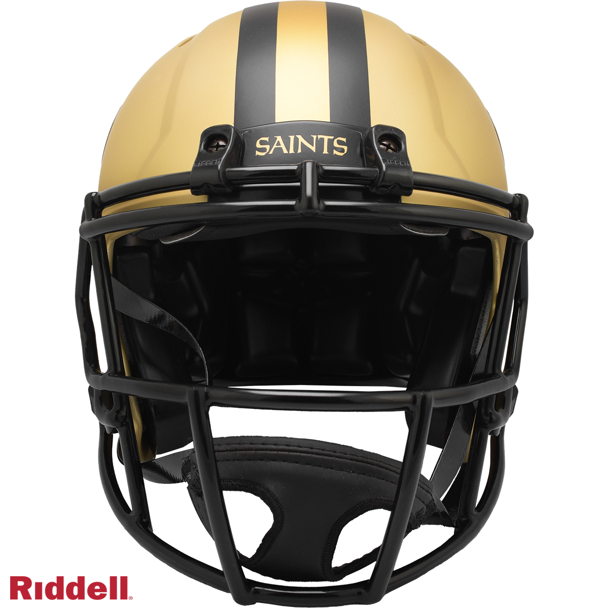 New Orleans Saints authentic rave full size football helmet FRONT