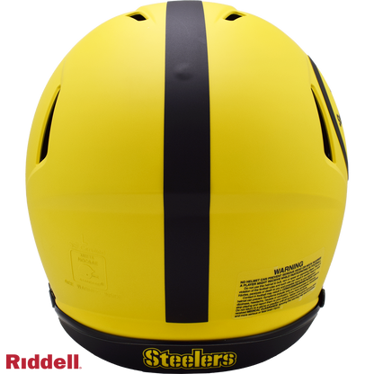 Pittsburgh Steelers authentic rave full size football helmet BACK