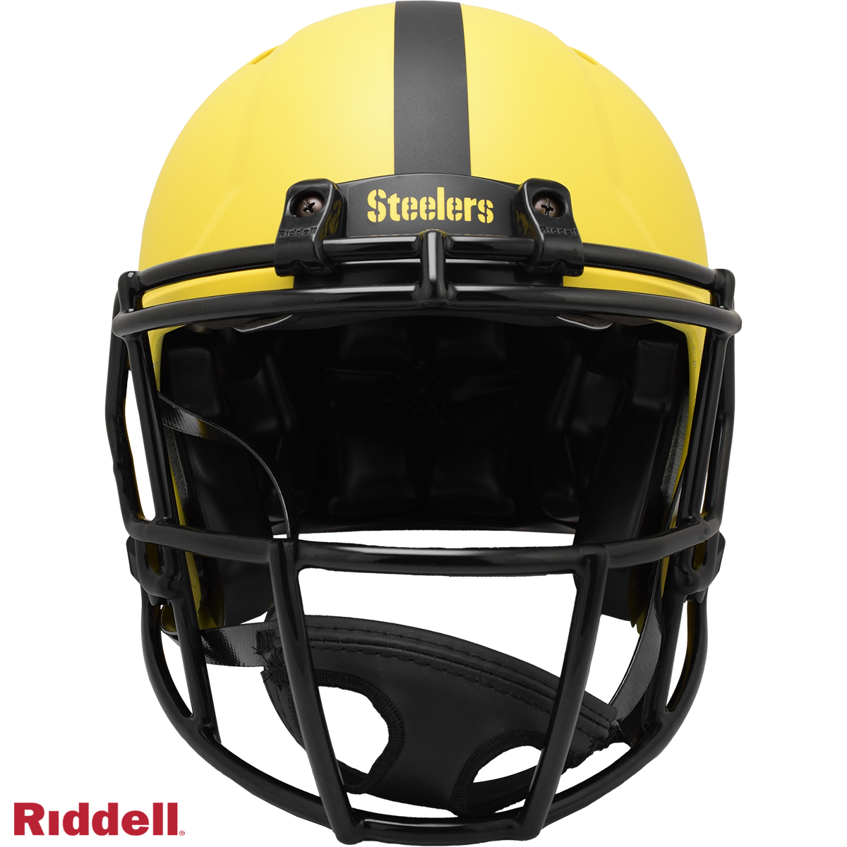 Pittsburgh Steelers authentic rave full size football helmet FRONT