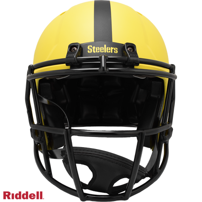 Pittsburgh Steelers authentic rave full size football helmet FRONT