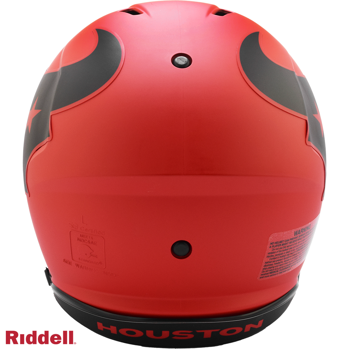 Houston Texans authentic rave full size football helmet BACK