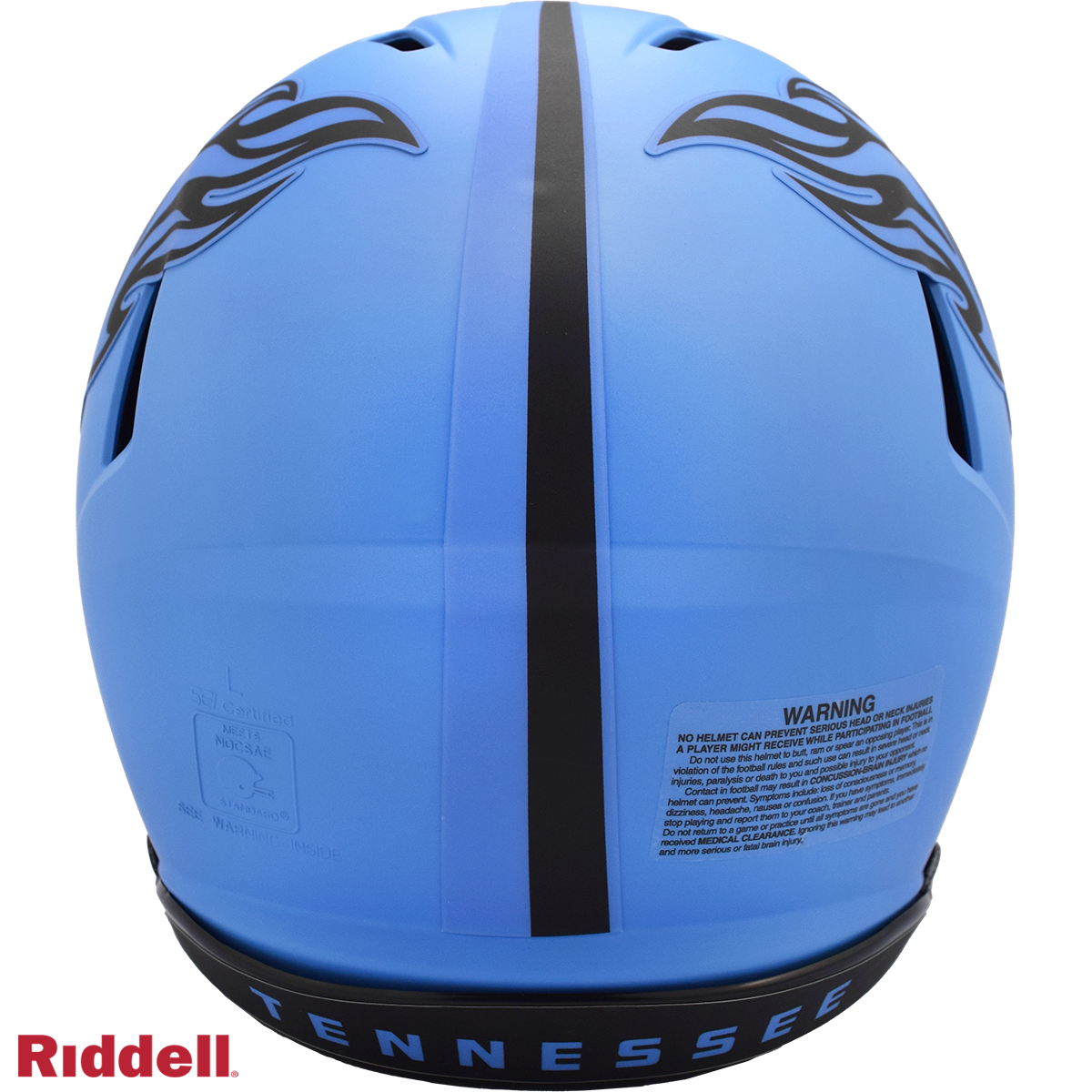 Tennessee Titans authentic rave full size football helmet BACK