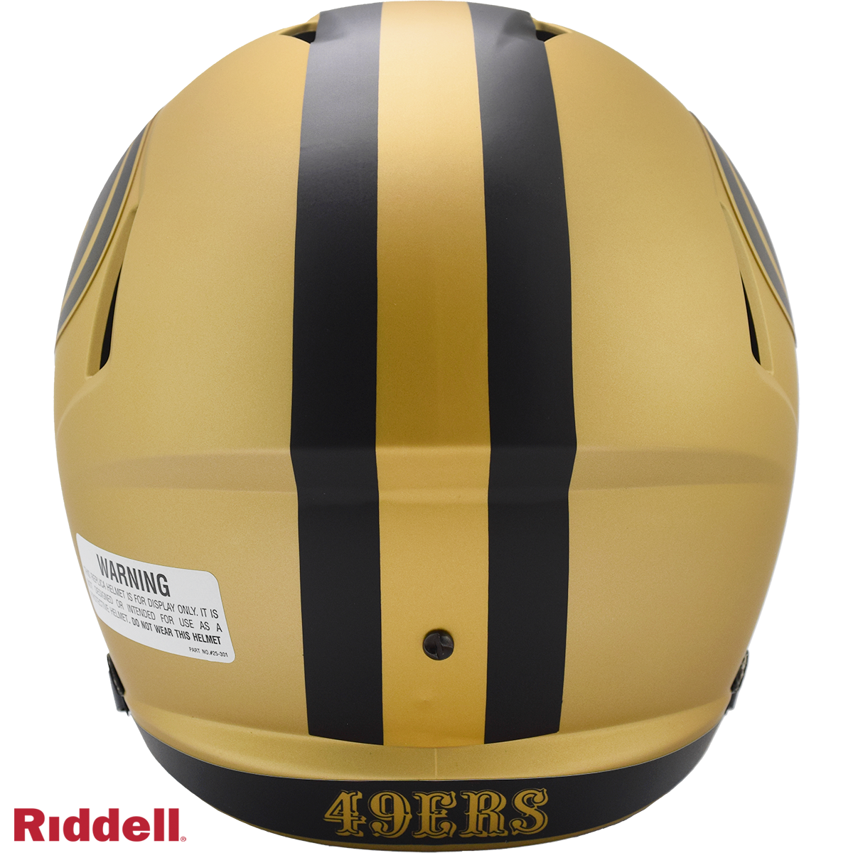 San Francisco 49ers Replica rave helmet BACK