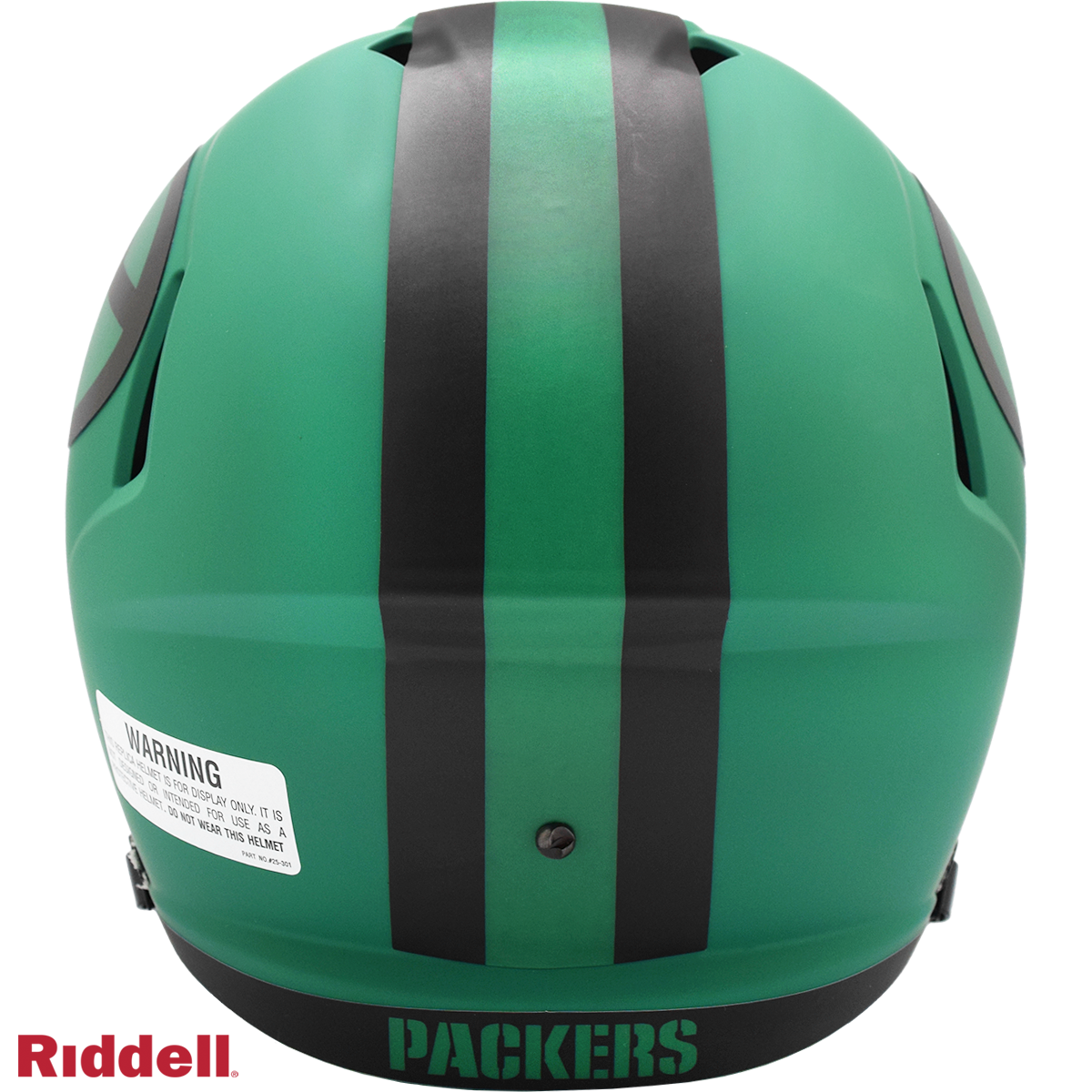 Green Bay Packers Replica rave helmet BACK