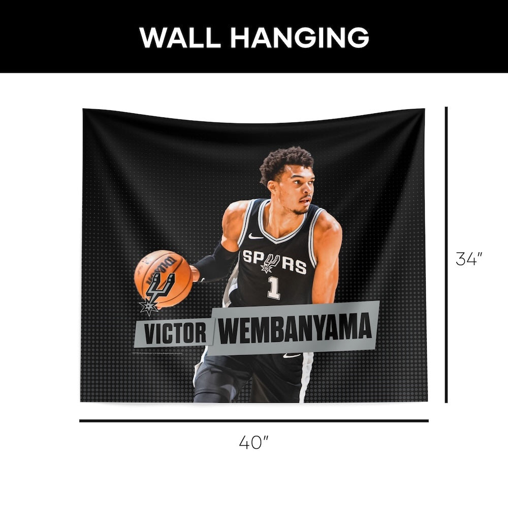 San Antonio Spurs Victor Wembanyama wall hanging dimensions