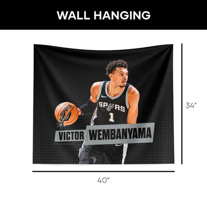 San Antonio Spurs Victor Wembanyama wall hanging dimensions