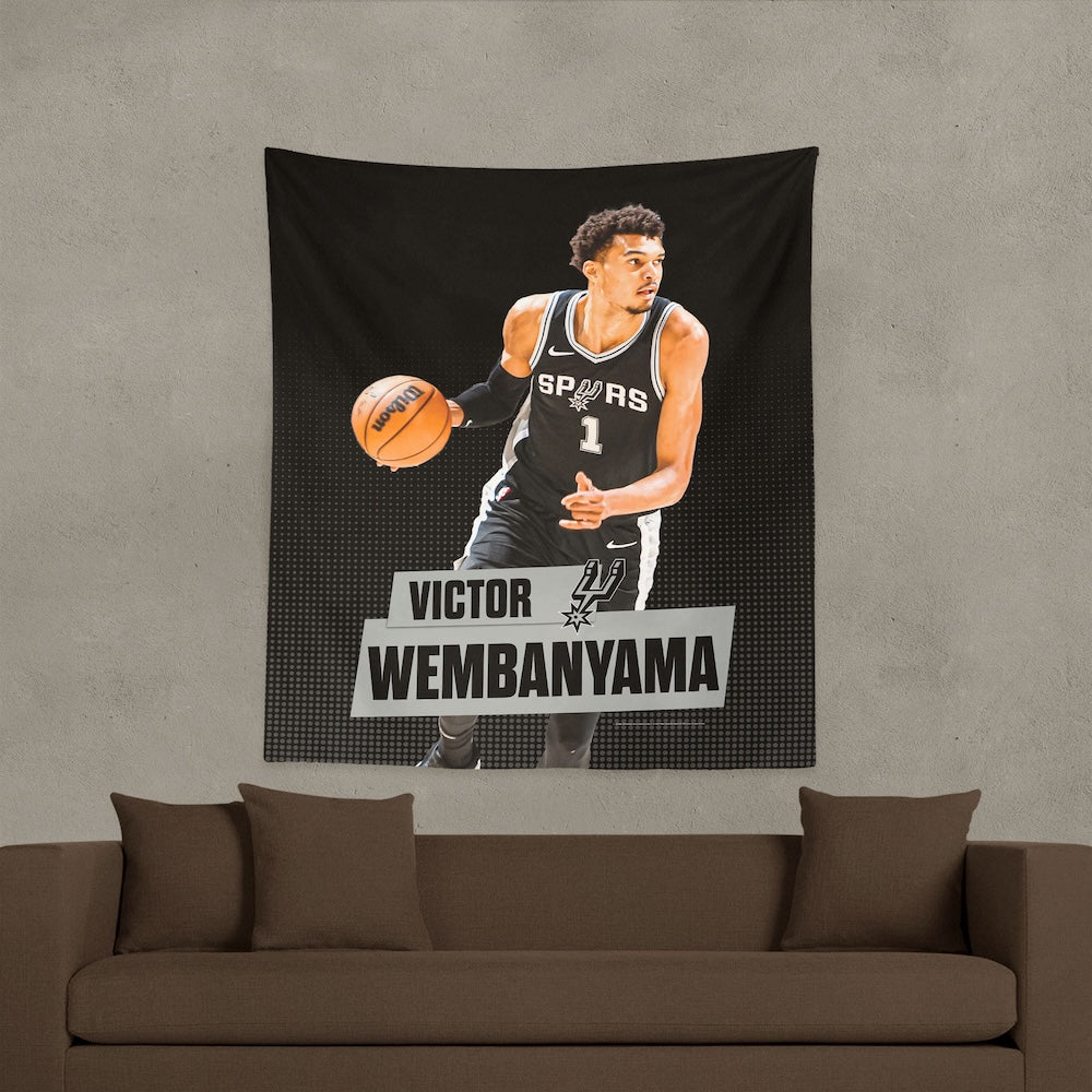 San Antonio Spurs Victor Wembanyama wall hanging