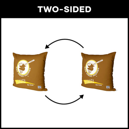 San Diego Padres vintage throw pillow