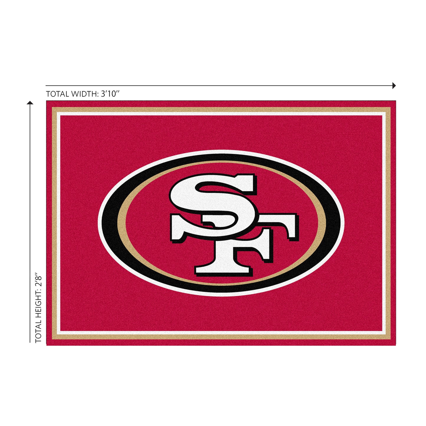 San Francisco 49ers Welcome Mat Dimensions