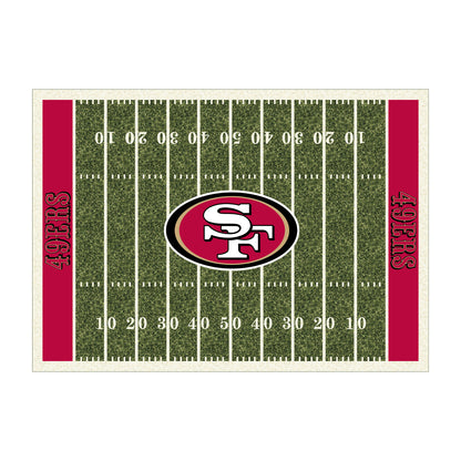 San Francisco 49ers home field style area rug