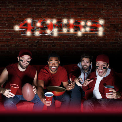 San Francisco 49ers lighted metal man cave sign