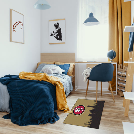 San Francisco 49ers washable cityscape rug life
