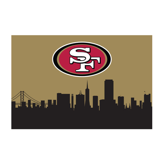 San Francisco 49ers washable cityscape rug