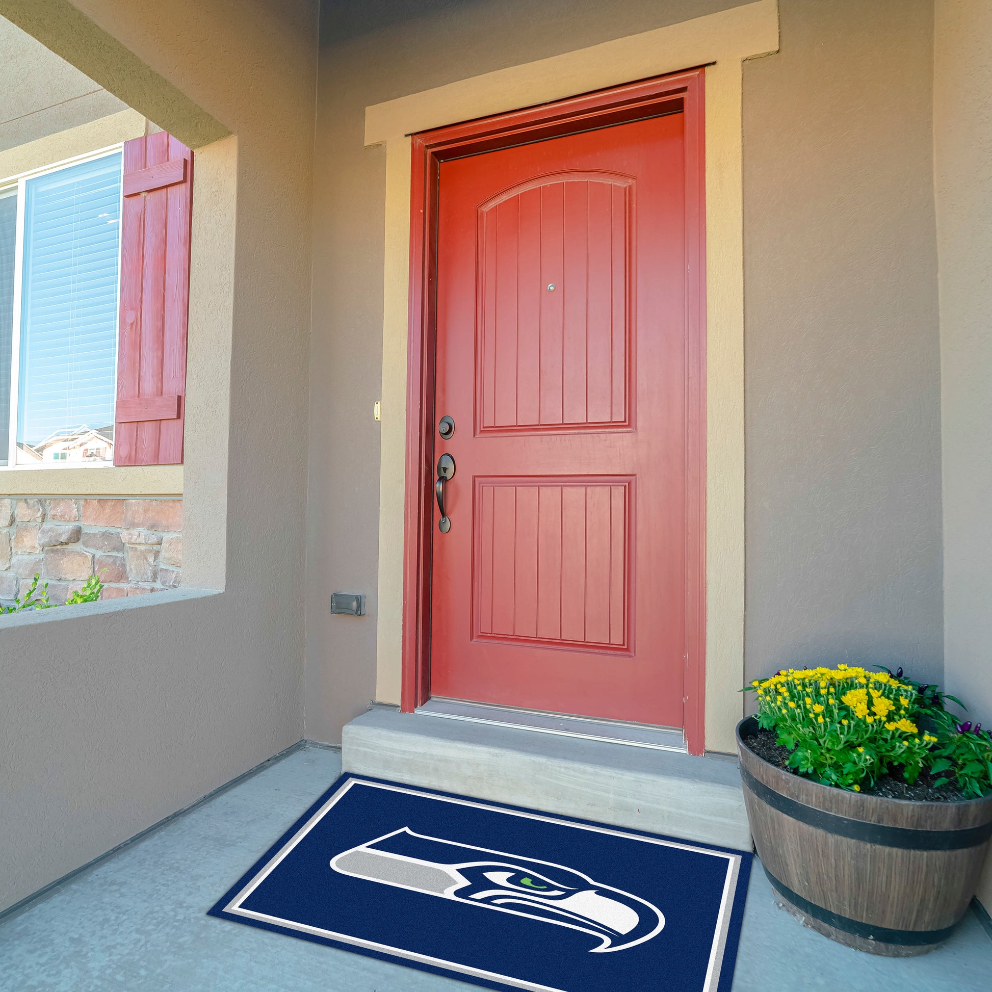 Seattle Seahawks Front Door Mat
