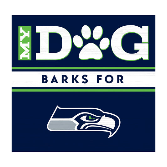 Seattle Seahawks dog sign