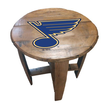 St. Louis Blues whiskey barrel end table