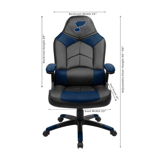 St. Louis Blues Office Gamer Chair Dimensions
