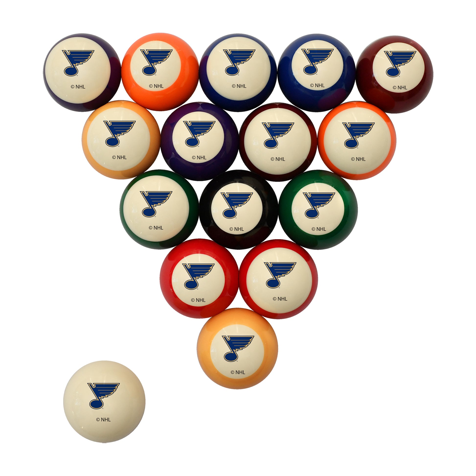 St. Louis Blues logo billiards balls