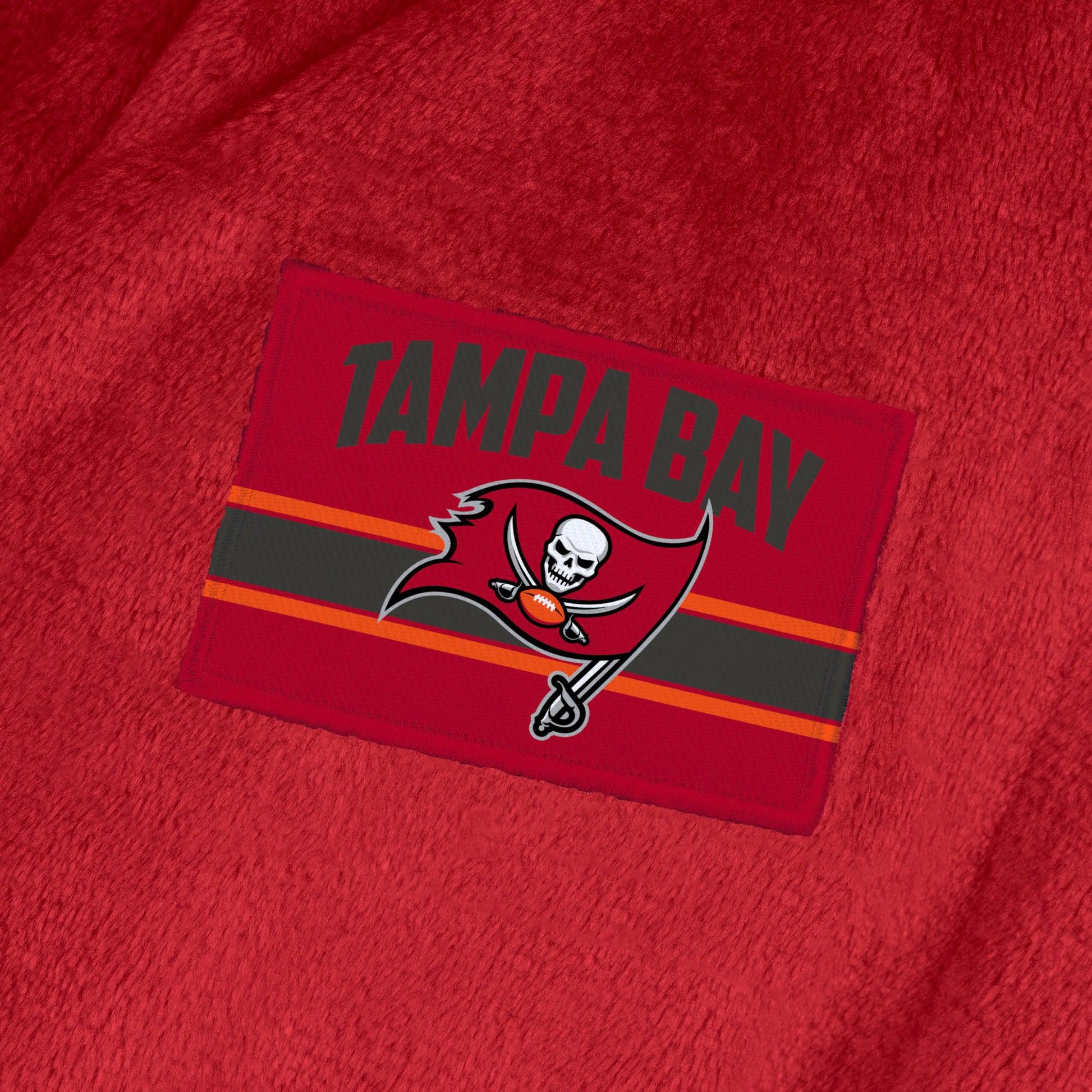Tampa Bay Buccaneers team color bathrobe patch