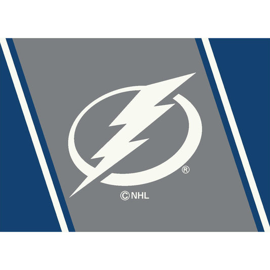 Tampa Bay Lightning distressed style area rug