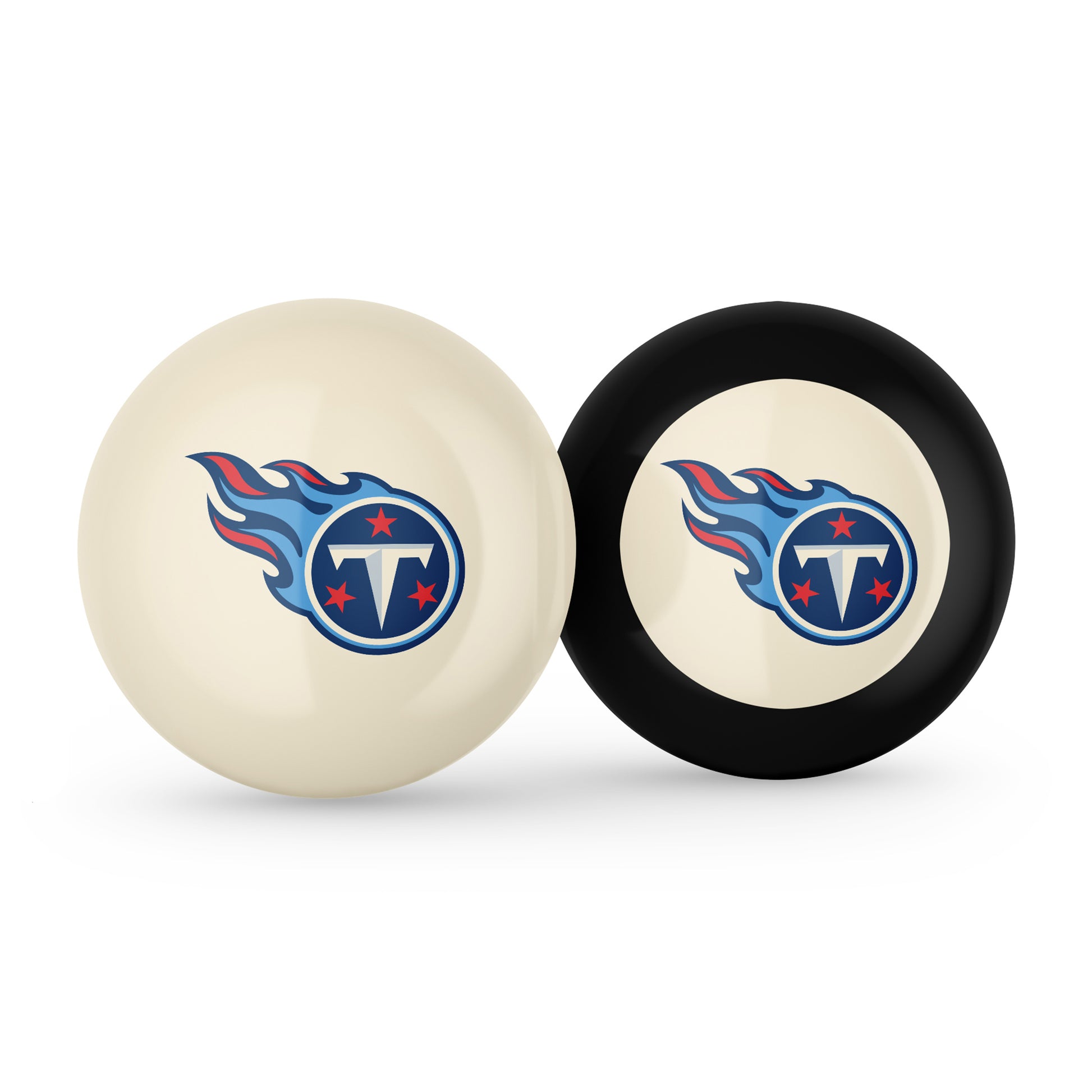 Tennessee Titans cue ball and 8 ball