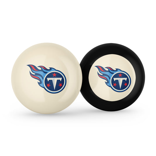 Tennessee Titans cue ball and 8 ball