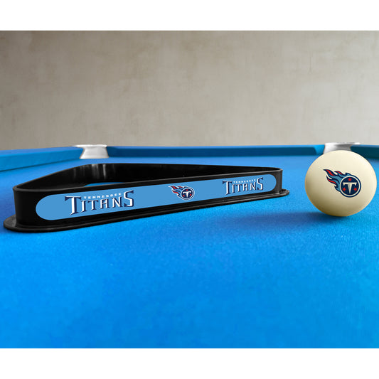 Tennessee Titans triangle rack and cue ball set