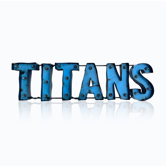 Tennessee Titans lighted metal sign