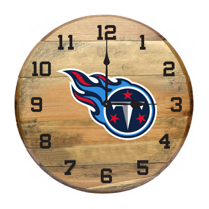 Tennessee Titans whiskey barrel wall clock