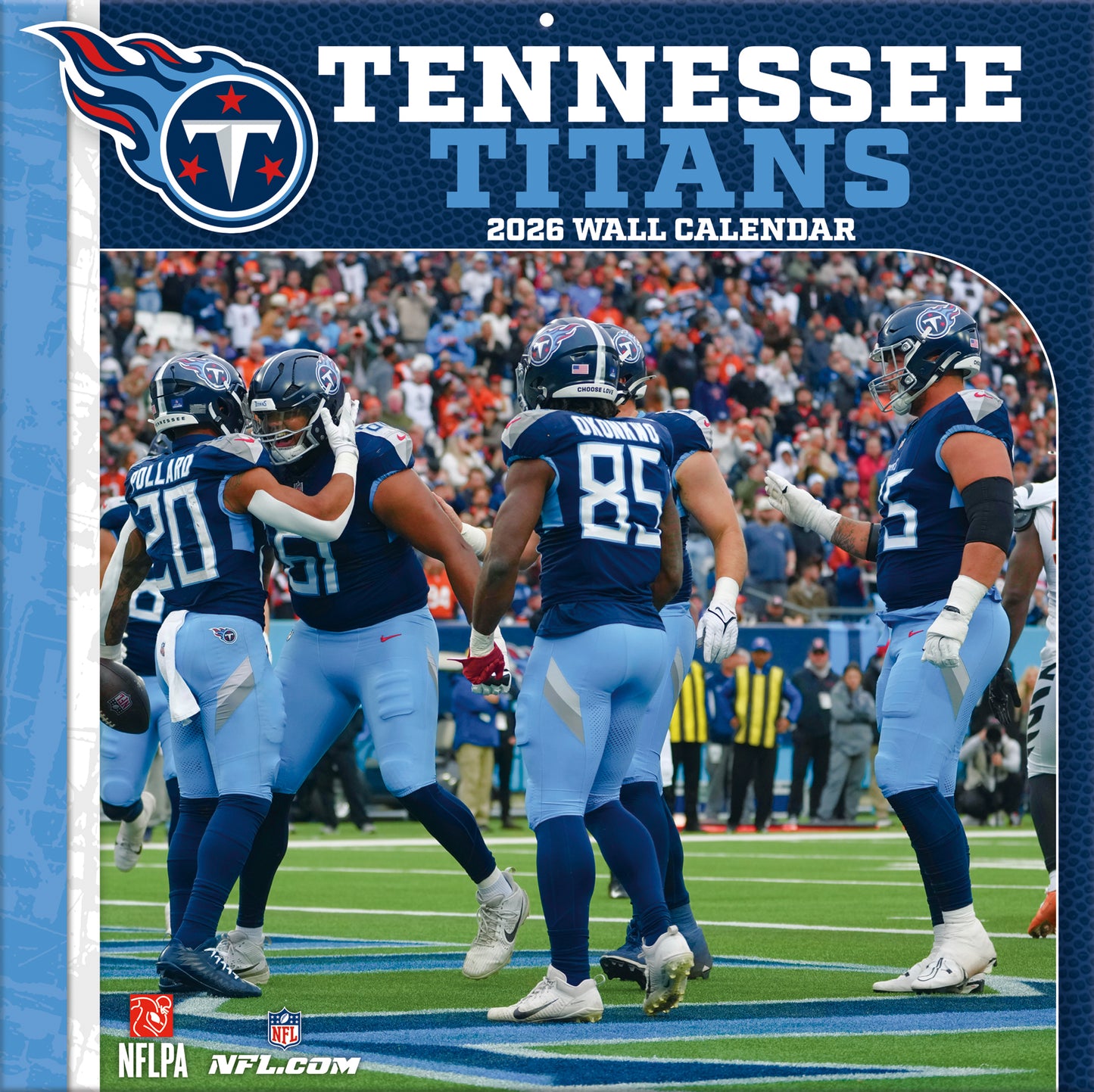Tennessee Titans Team Photos Wall Calendar