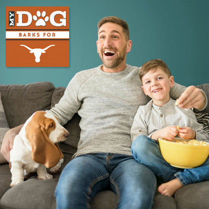 Texas Longhorns my dog art sign