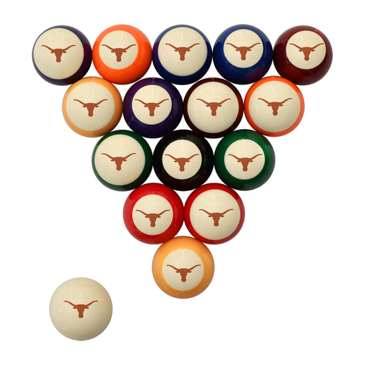 Texas Longhorns logo billiards balls