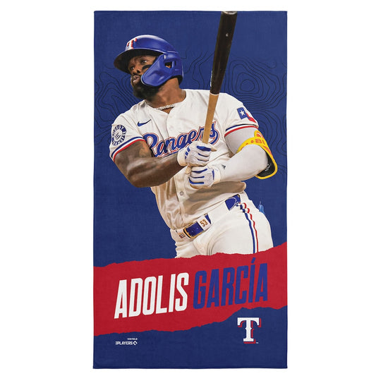 Texas Rangers Adolis Garcia beach towel