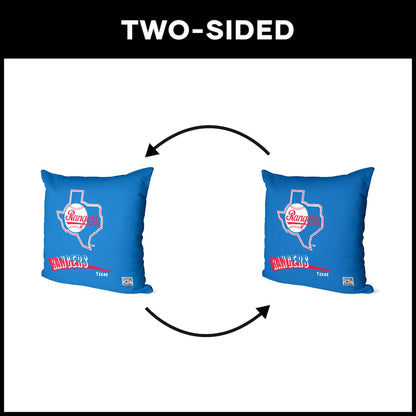Texas Rangers vintage throw pillow
