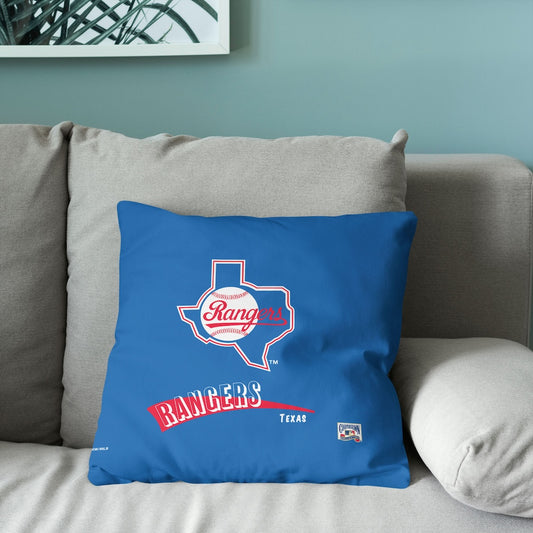Texas Rangers old school logo pillow