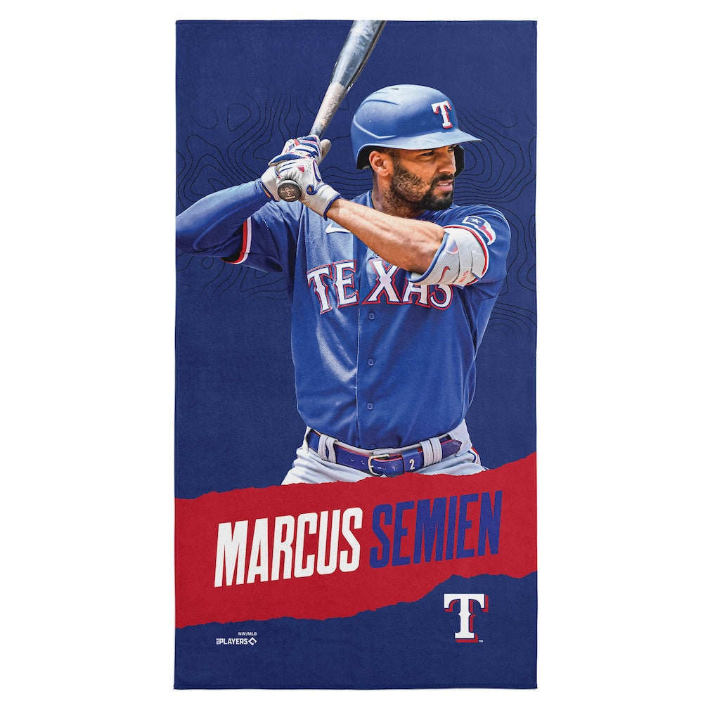 Texas Rangers Marcus Semien beach towel