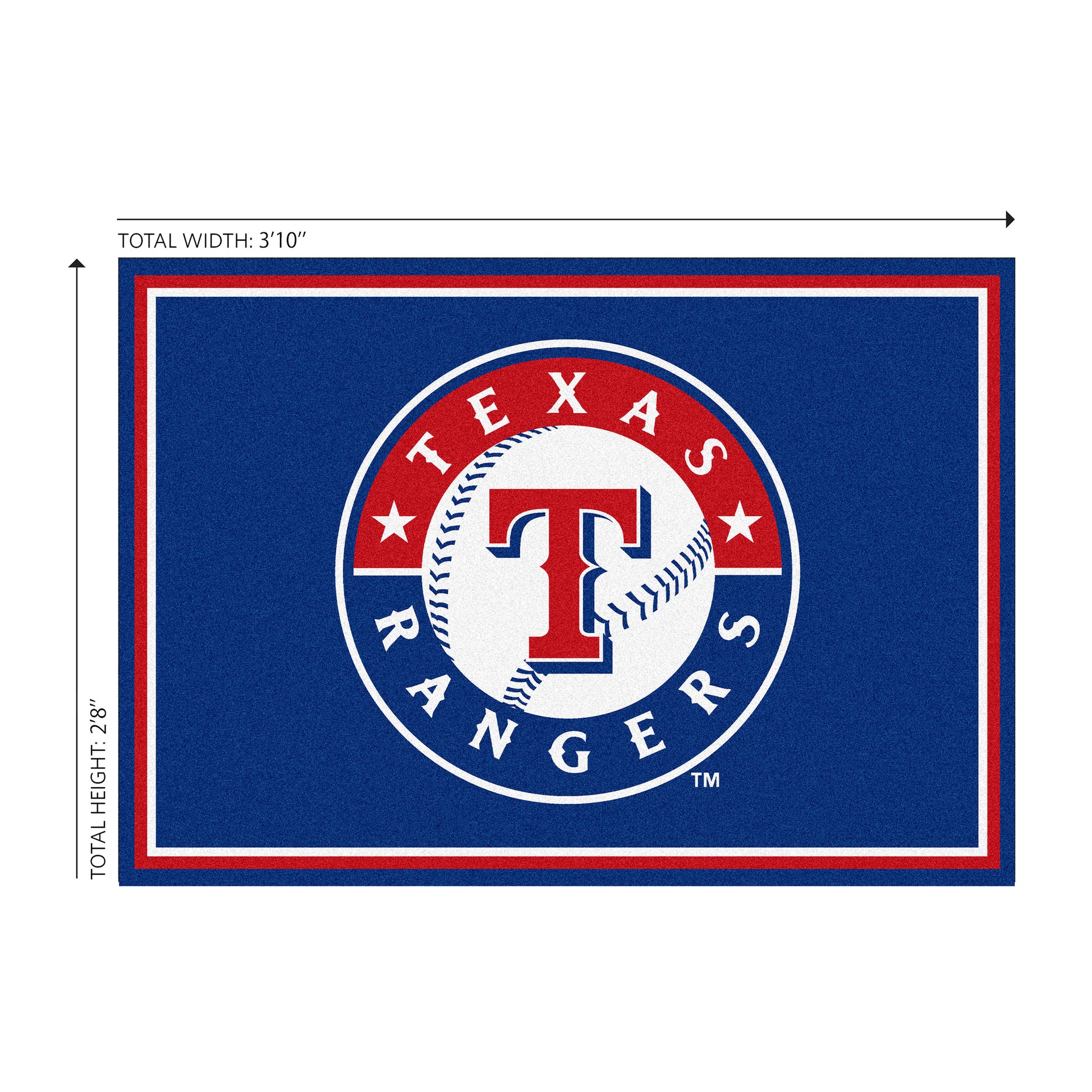 Texas Rangers Welcome Mat Dimensions